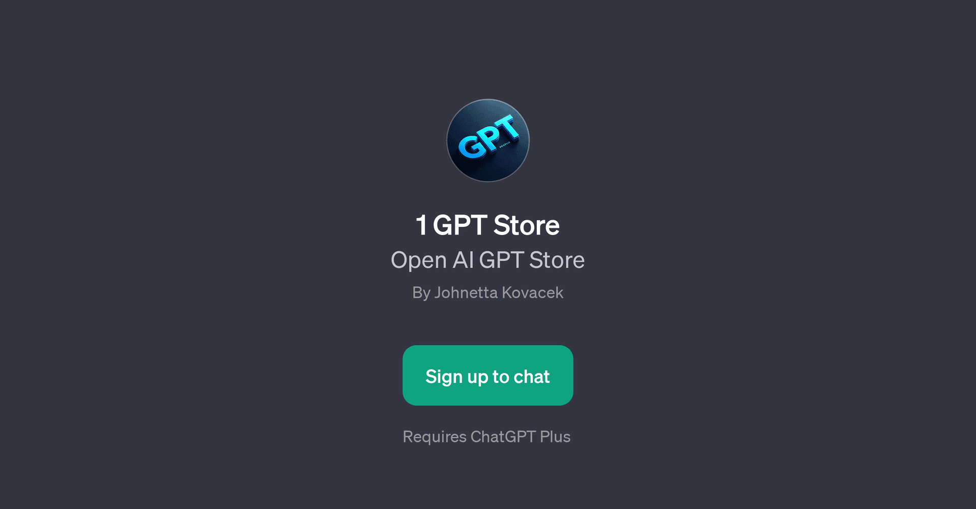 1 GPT Store