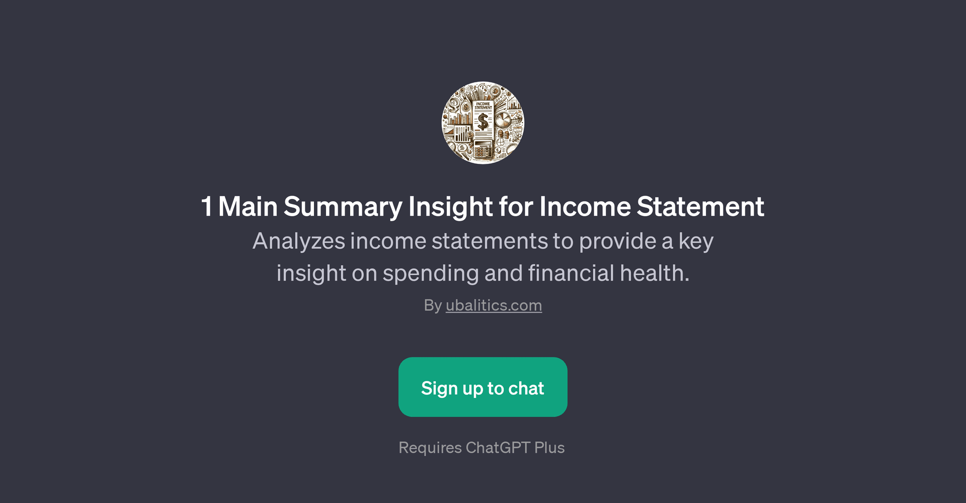 1 Main Summary Insight for Income Statement