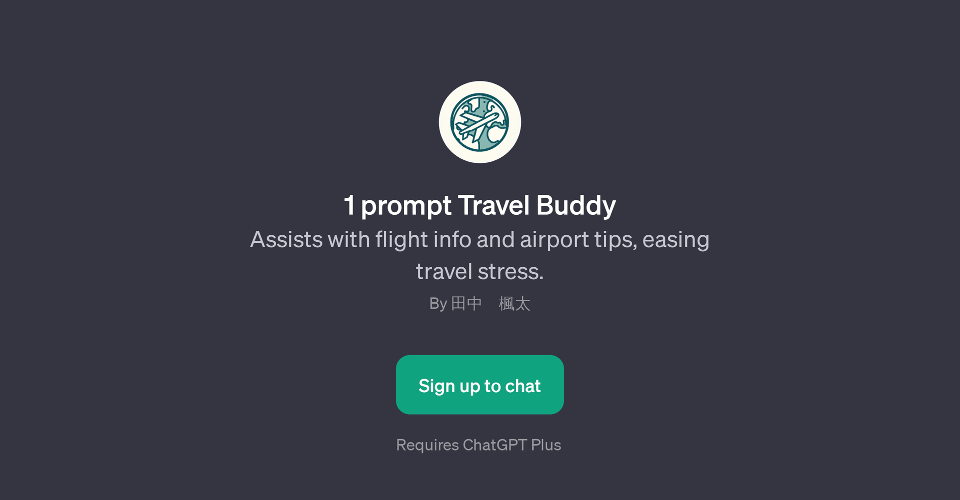 1 prompt Travel Buddy