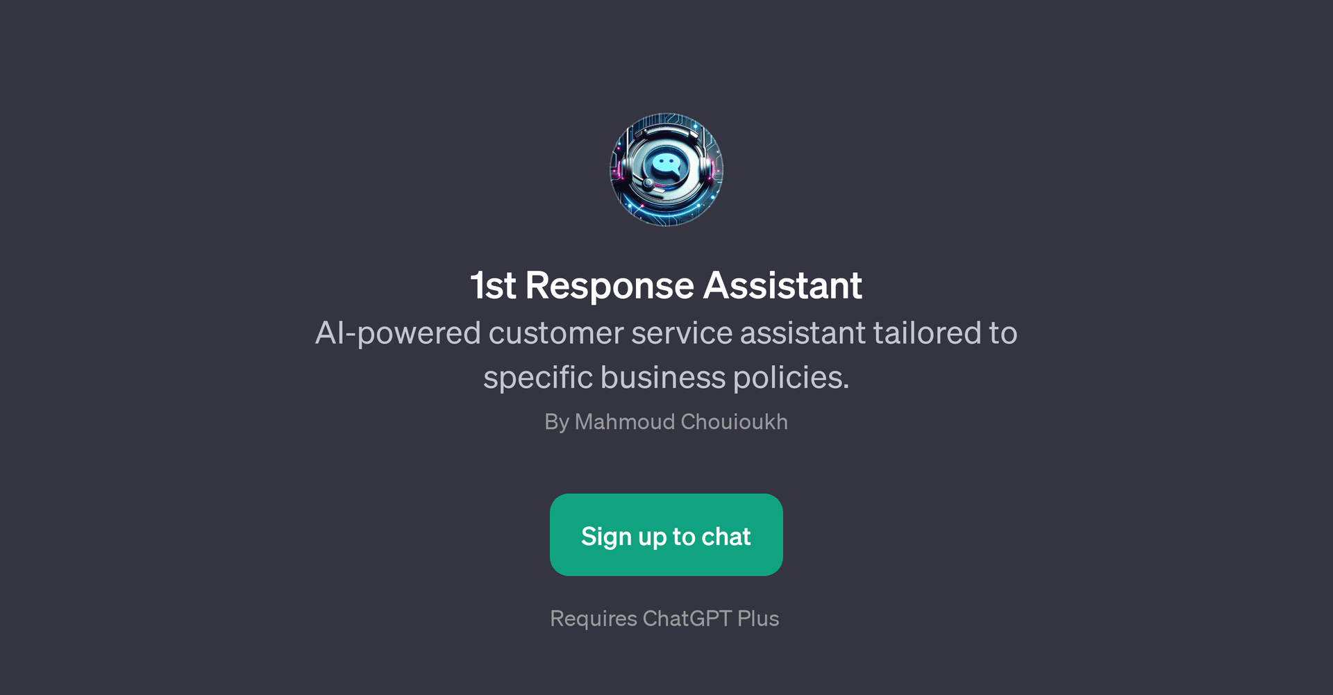 1st Response Assistant