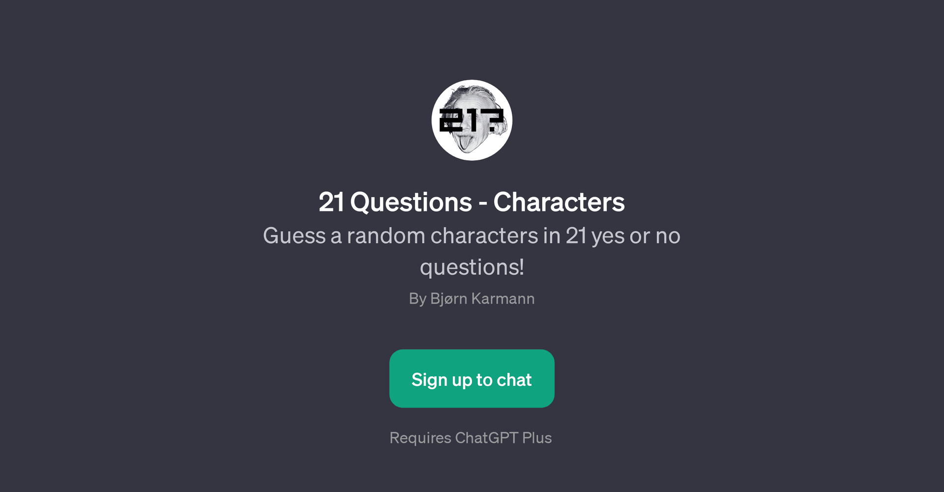 21 Questions - Characters