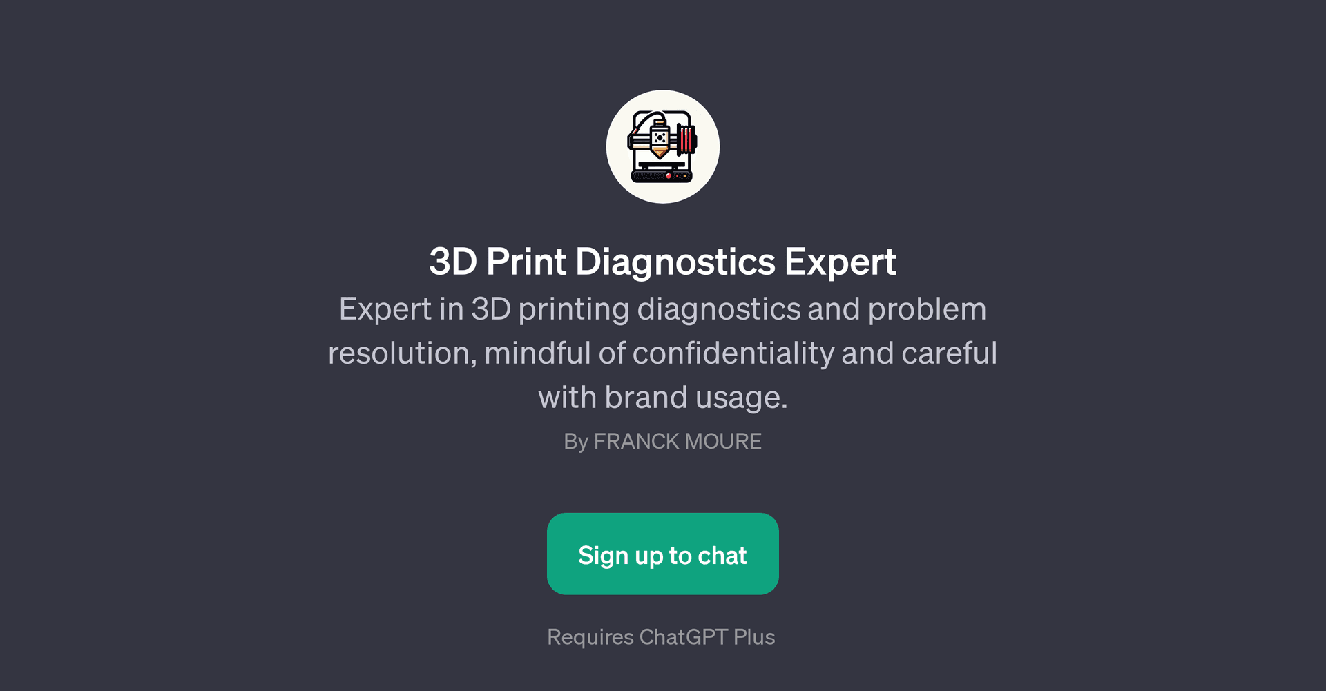 3D Print Diagnostics Expert