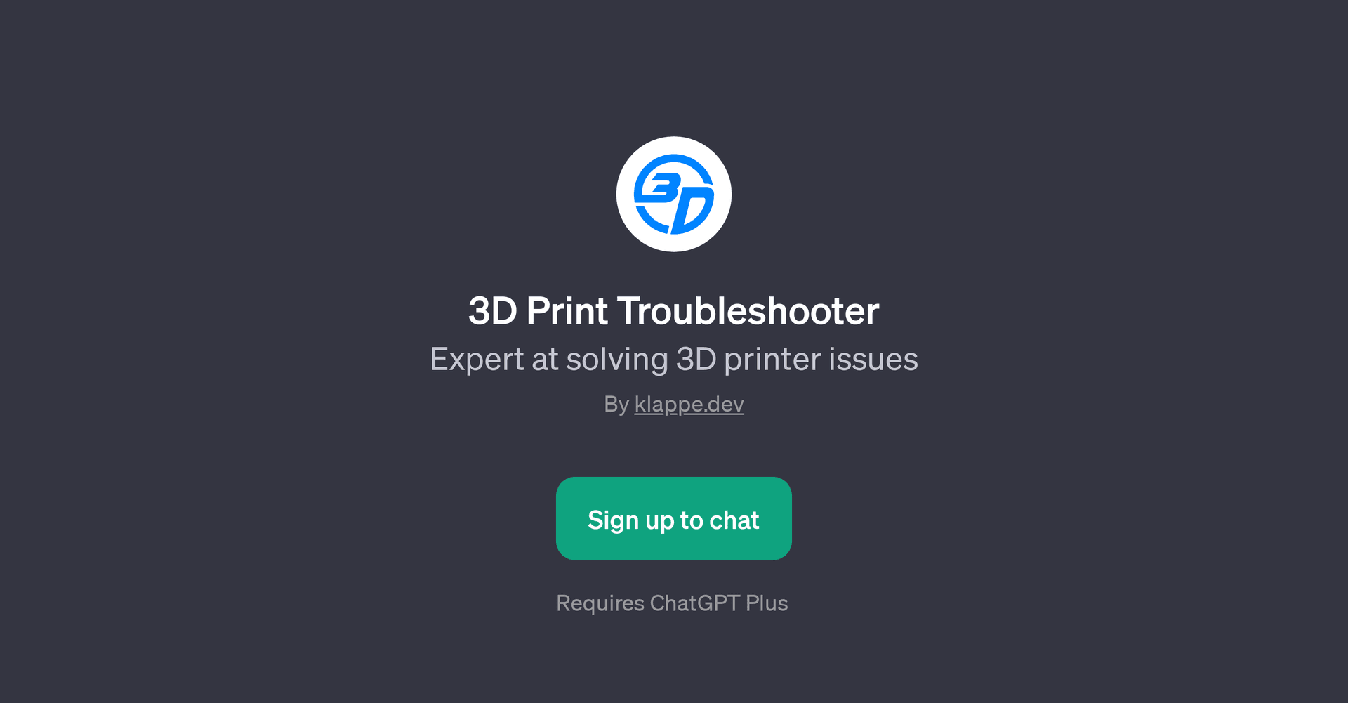3D Print Troubleshooter