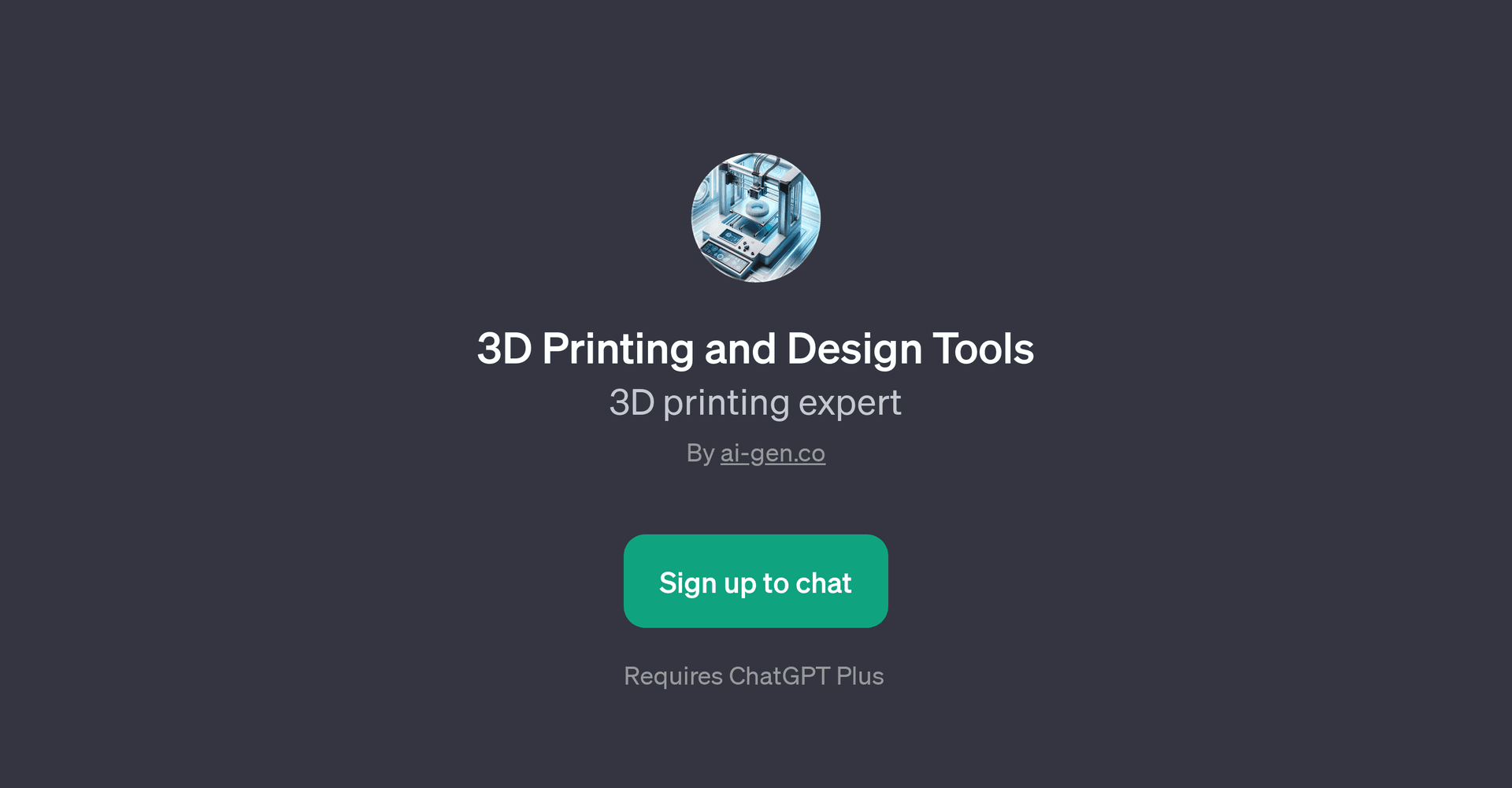 3D Printing and Design Tools GPT