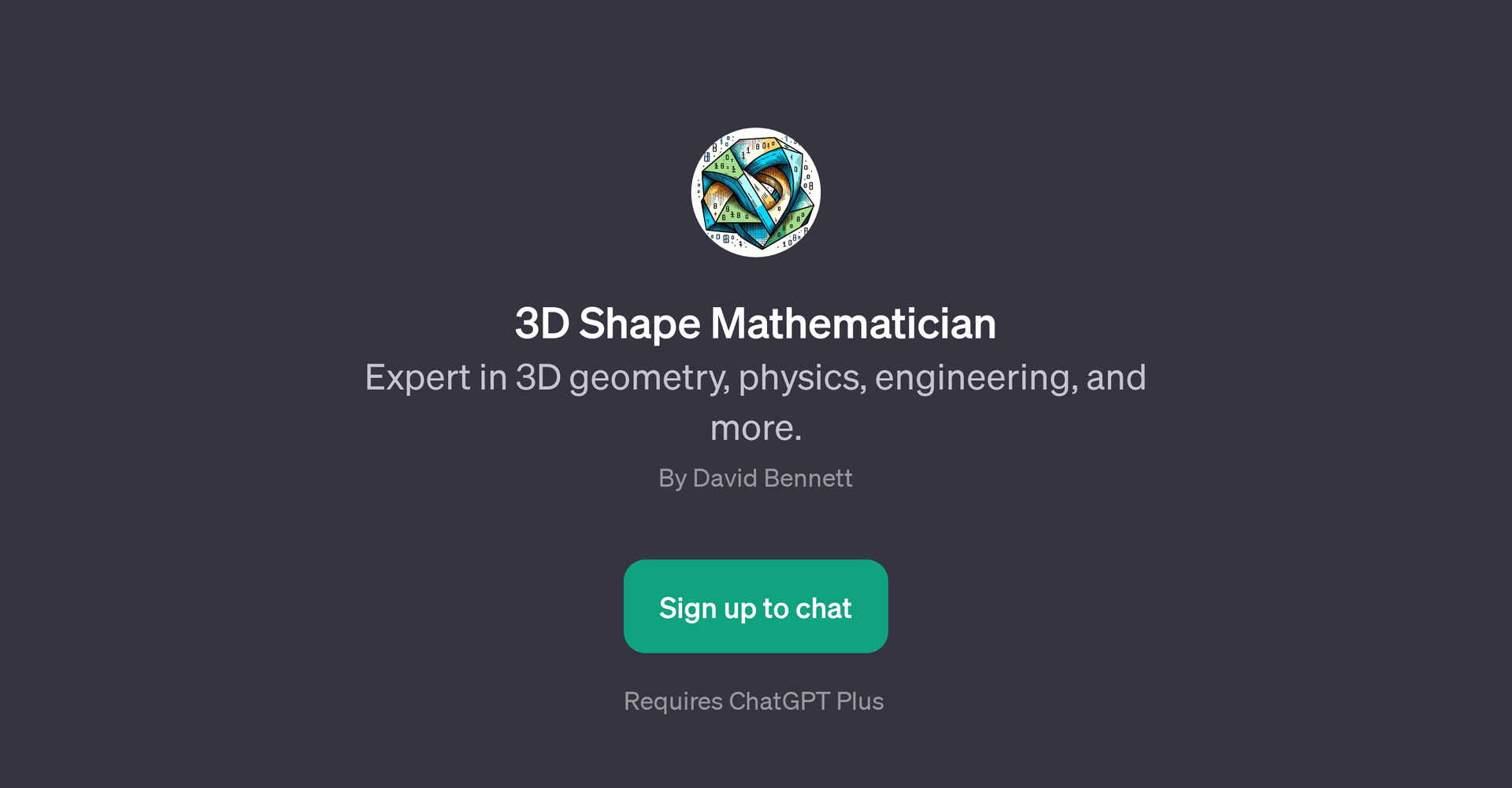 3D Shape Mathematician