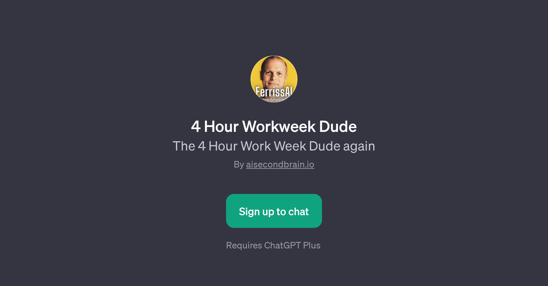 4 Hour Workweek Dude