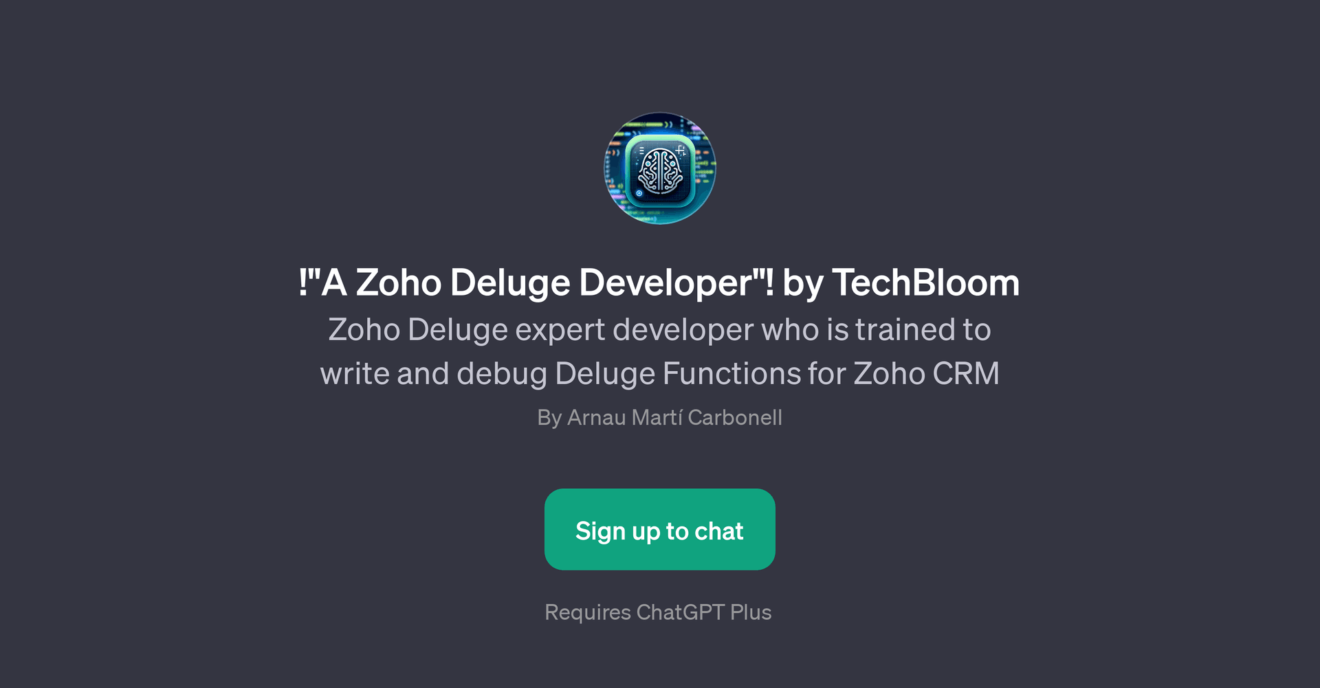 A Zoho Deluge Developer by TechBloom