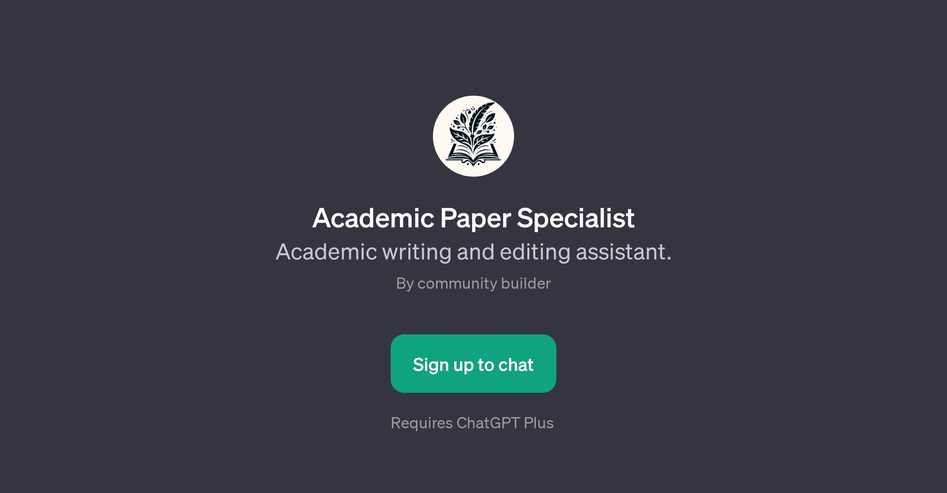 Academic Paper Specialist