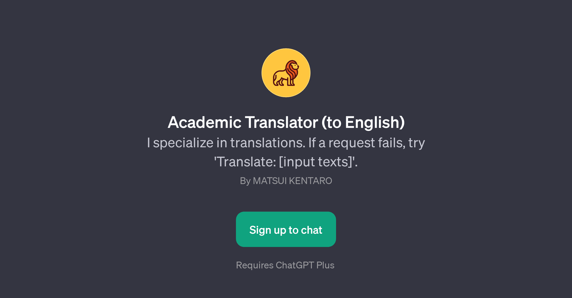 Academic Translator (to English)