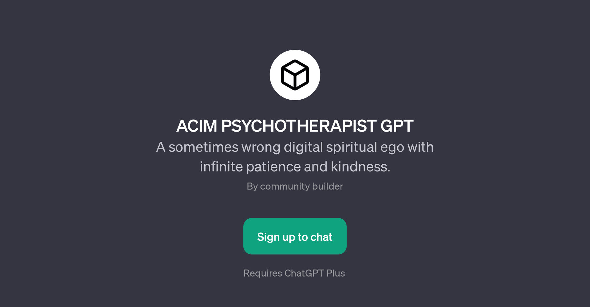 ACIM PSYCHOTHERAPIST GPT
