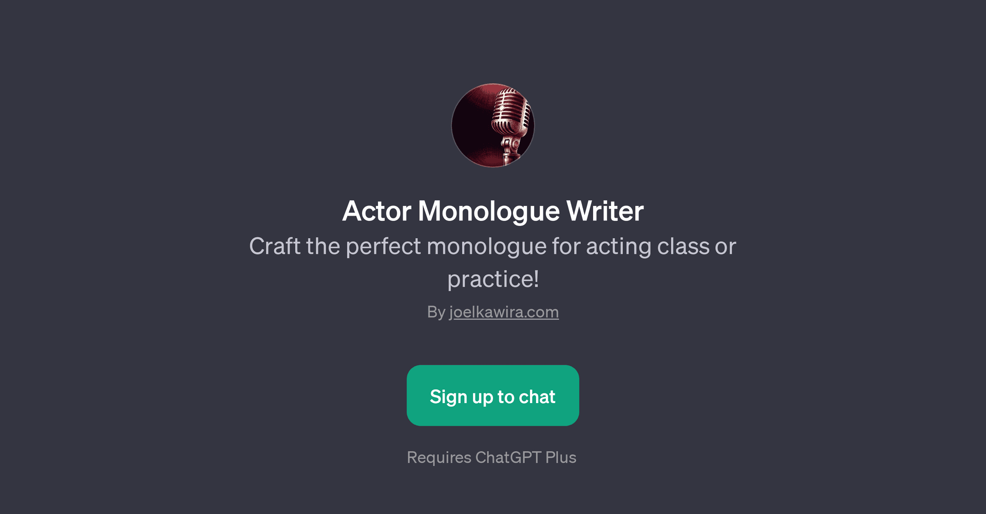 Actor Monologue Writer