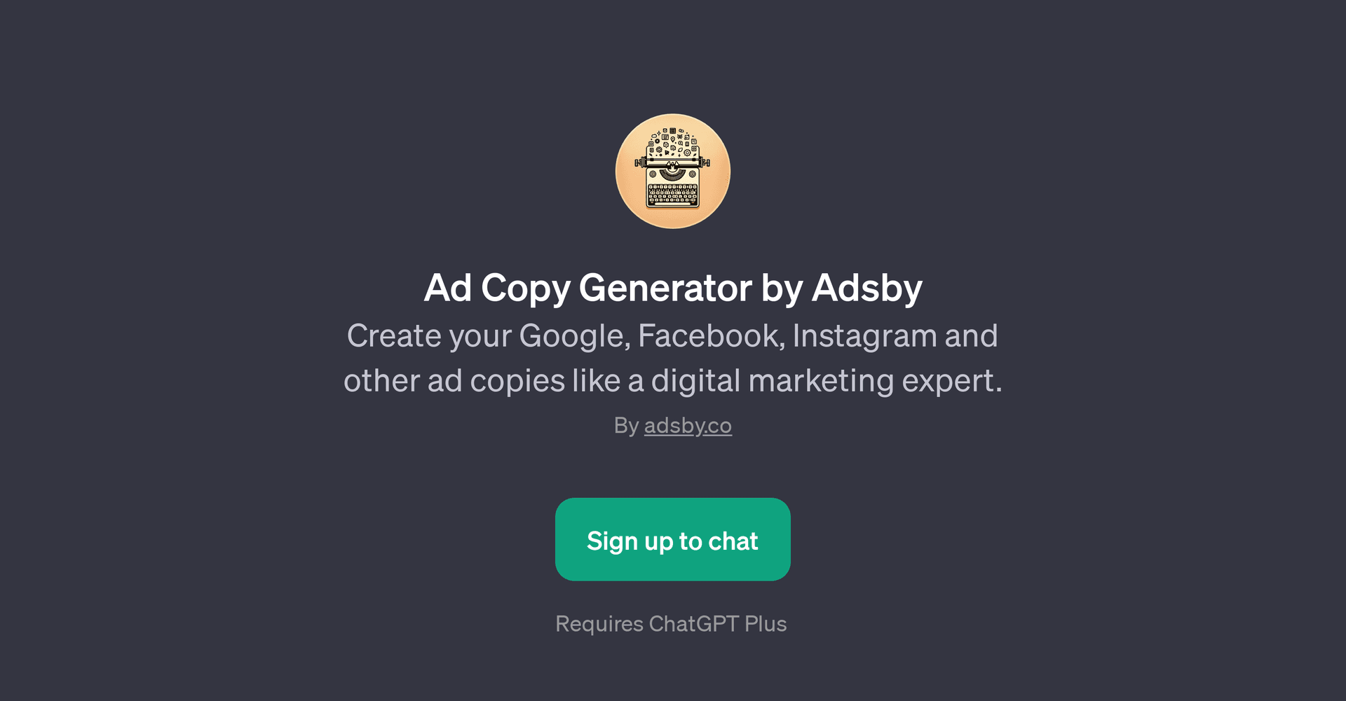 Ad Copy Generator by Adsby