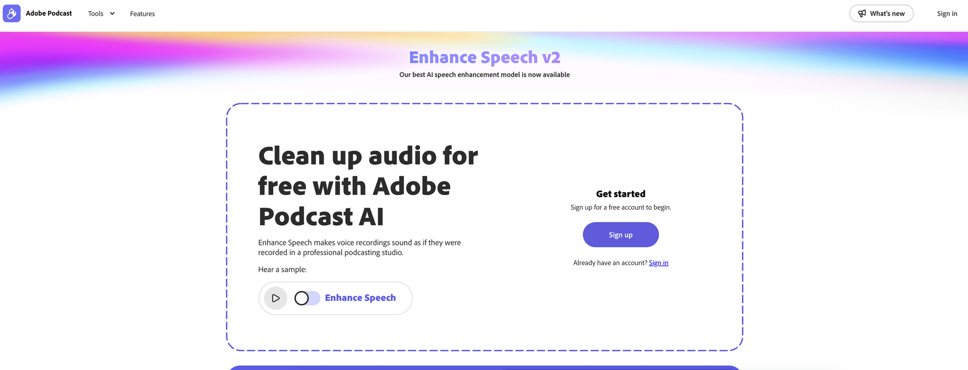 Adobe Speech Enhancer