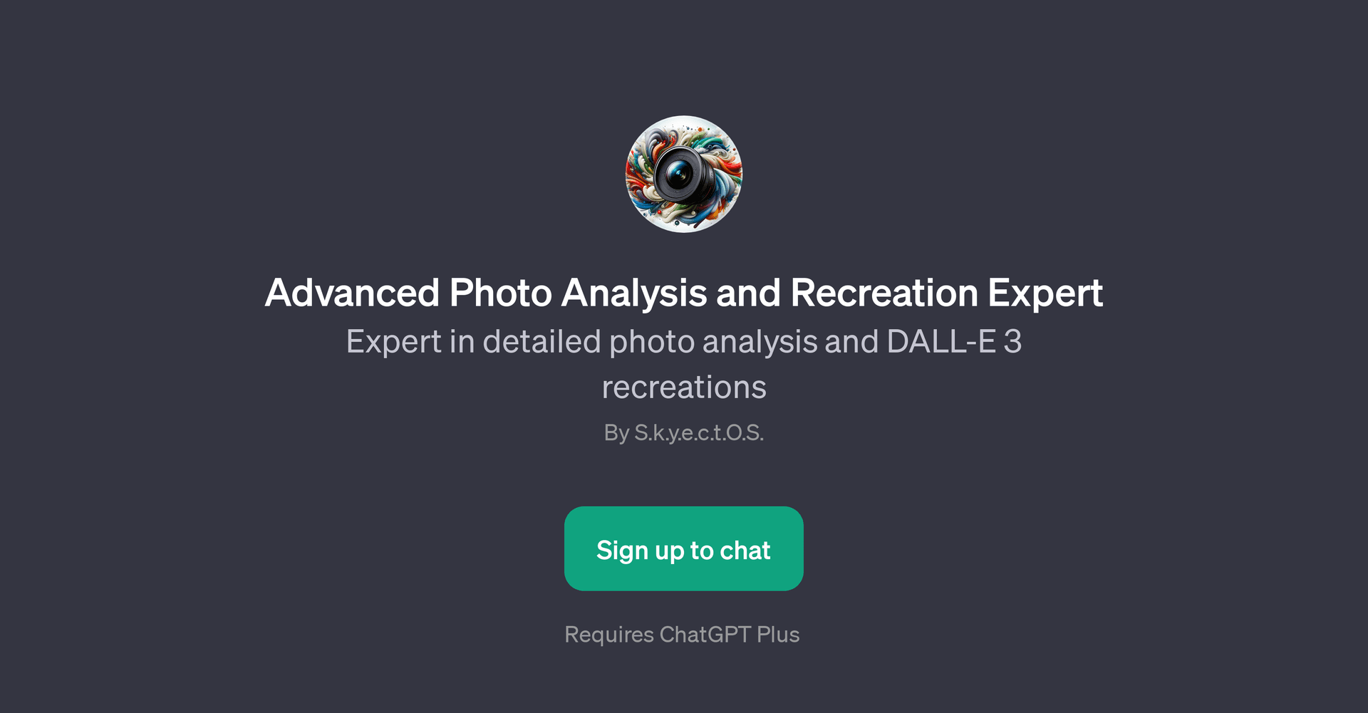 Advanced Photo Analysis and Recreation Expert