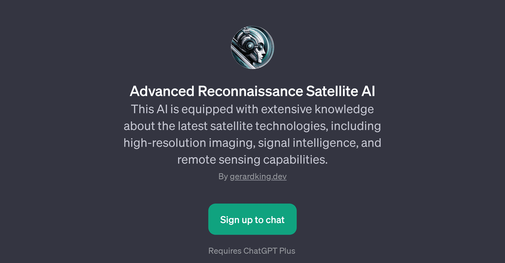 Advanced Reconnaissance Satellite AI