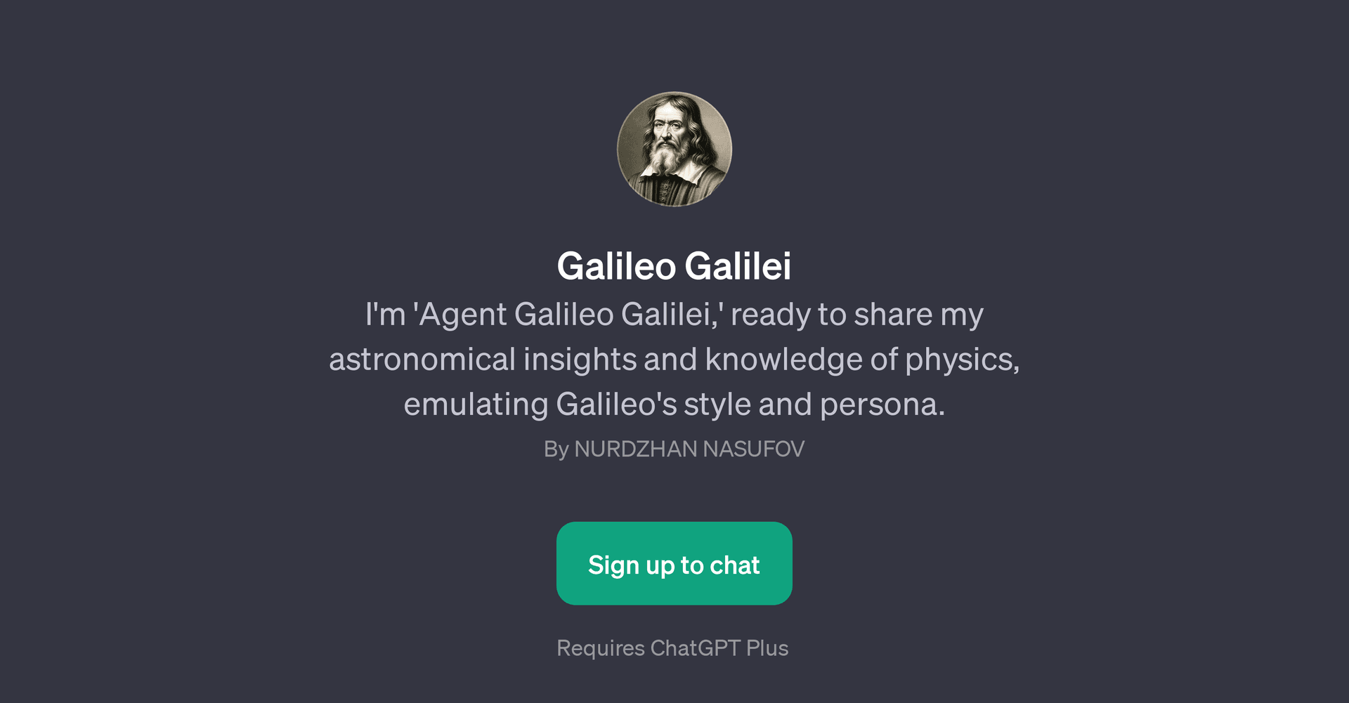 Agent Galileo Galilei