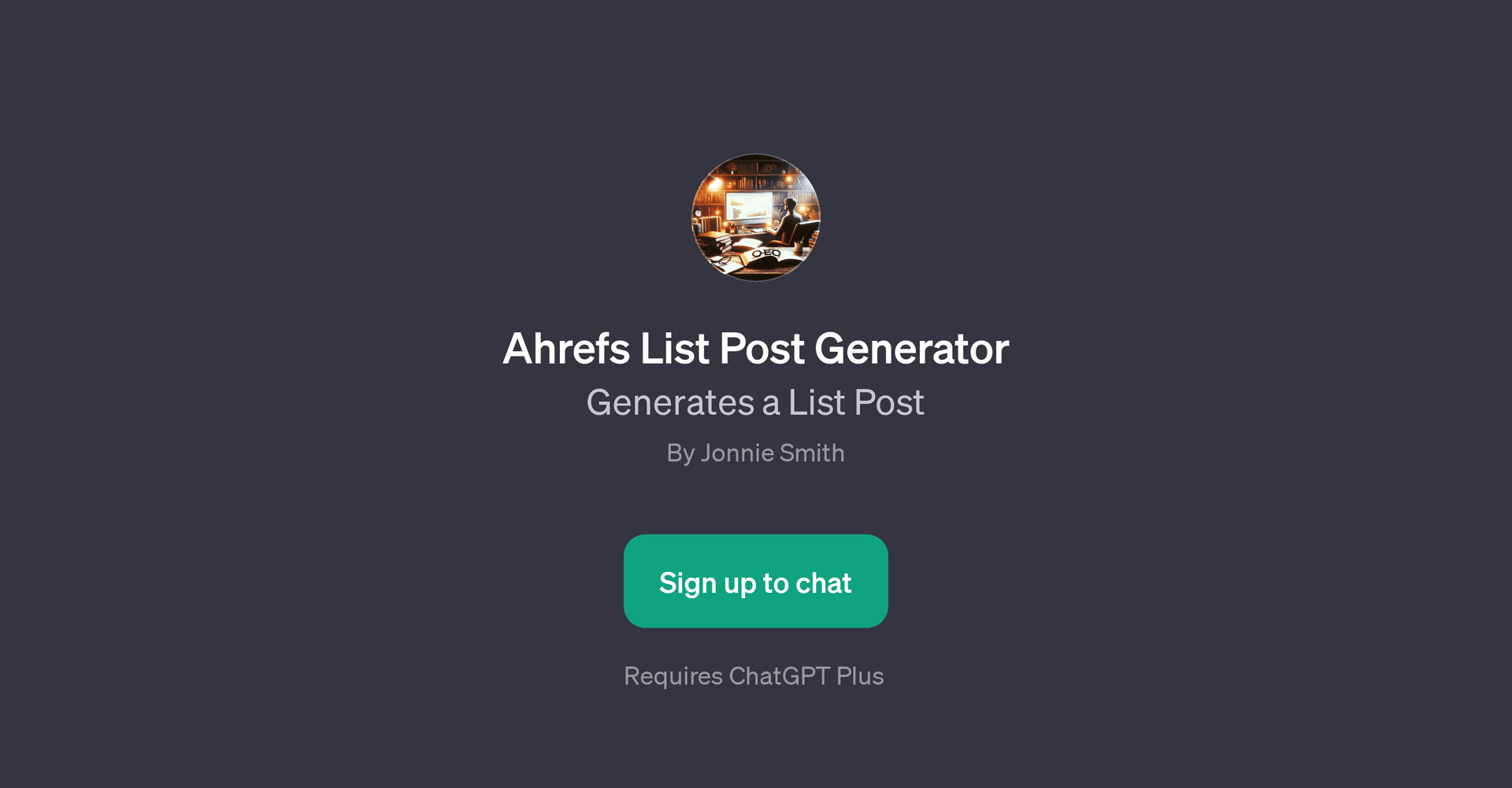 Ahrefs List Post Generator