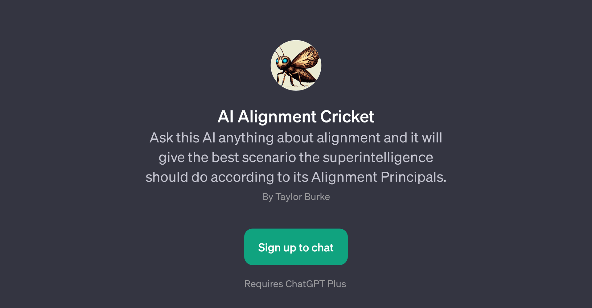 AI Alignment Cricket