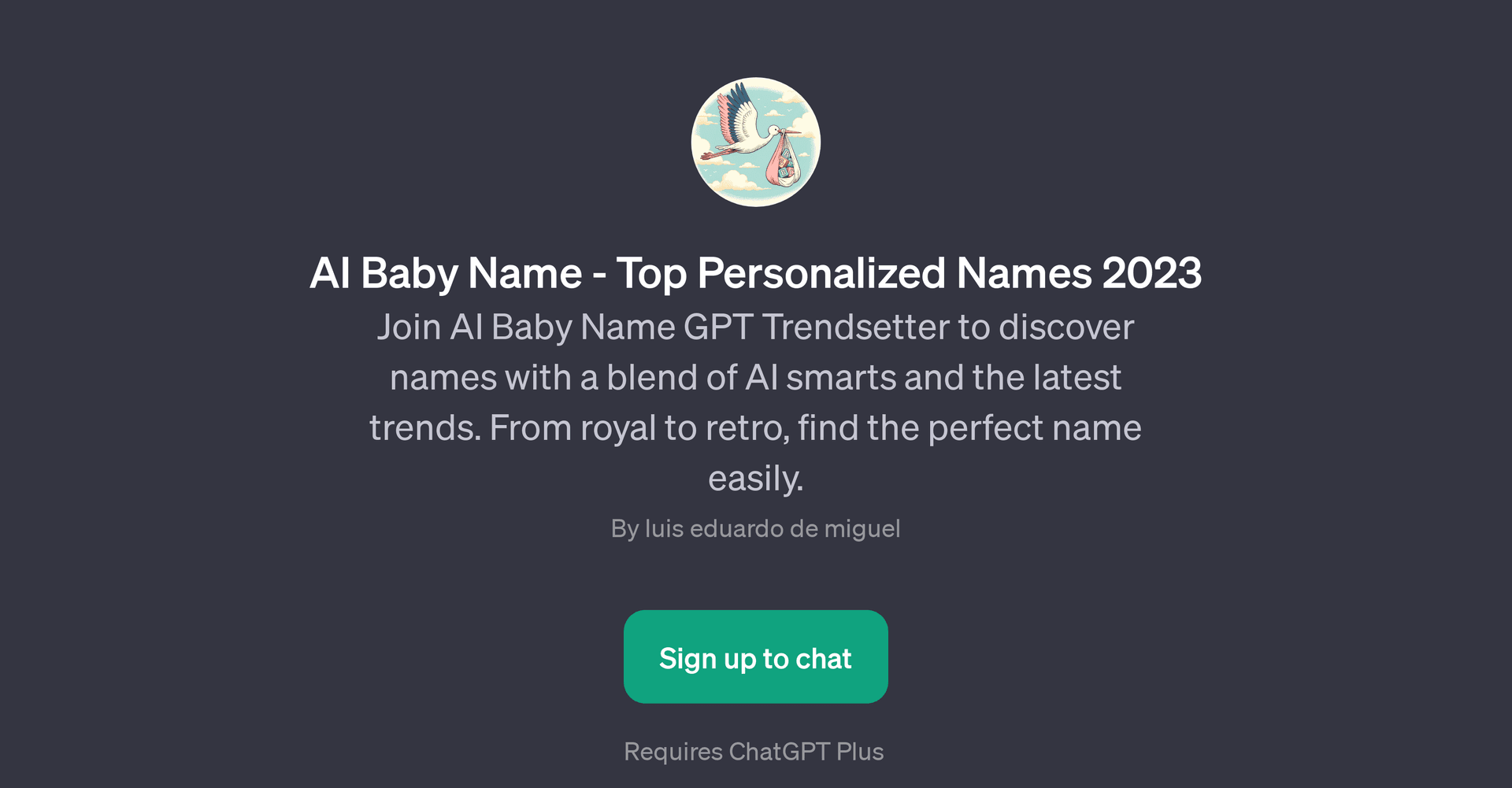 AI Baby Name GPT Trendsetter