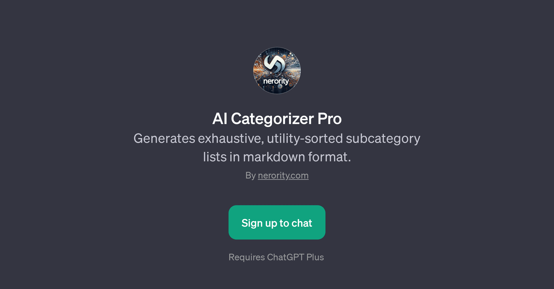 AI Categorizer Pro