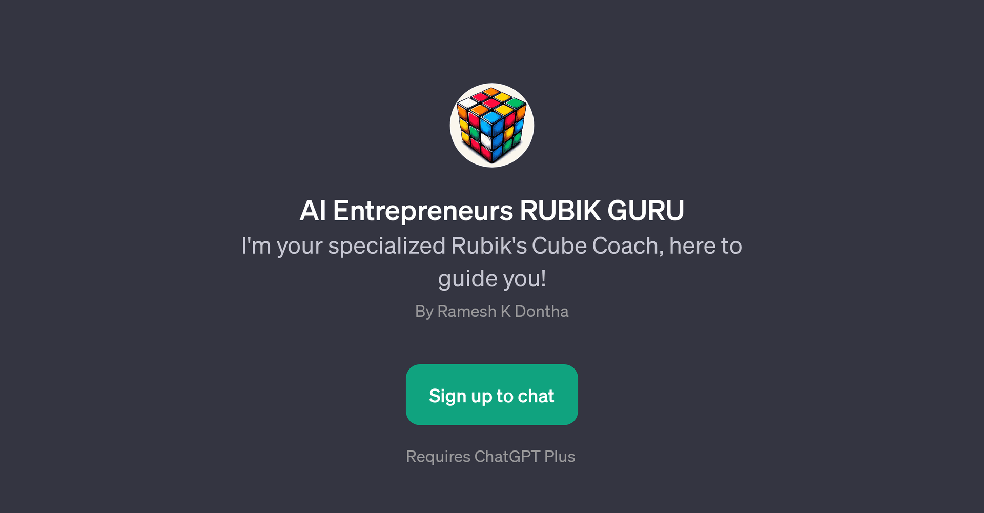AI Entrepreneurs RUBIK GURU