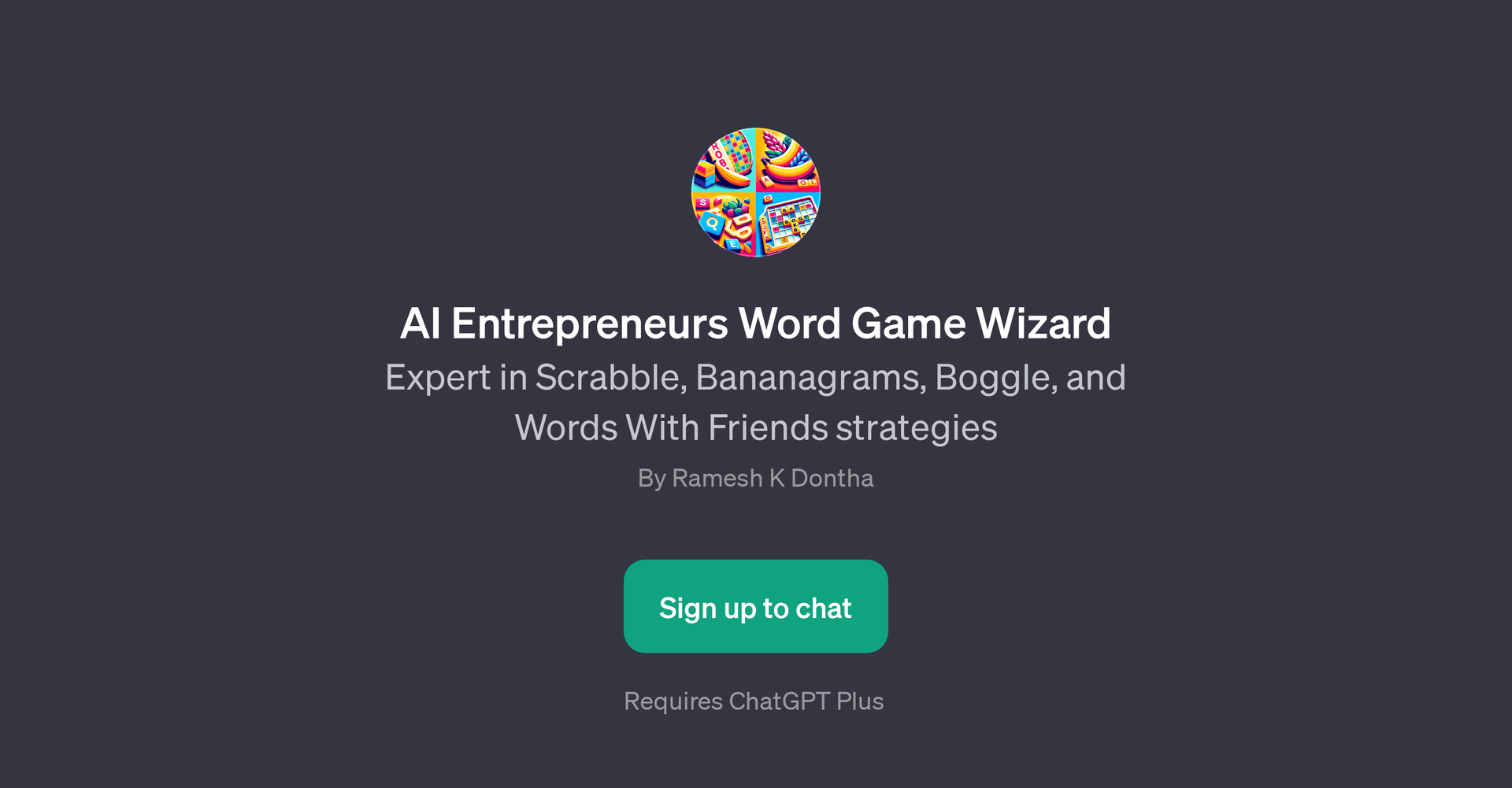 AI Entrepreneurs Word Game Wizard