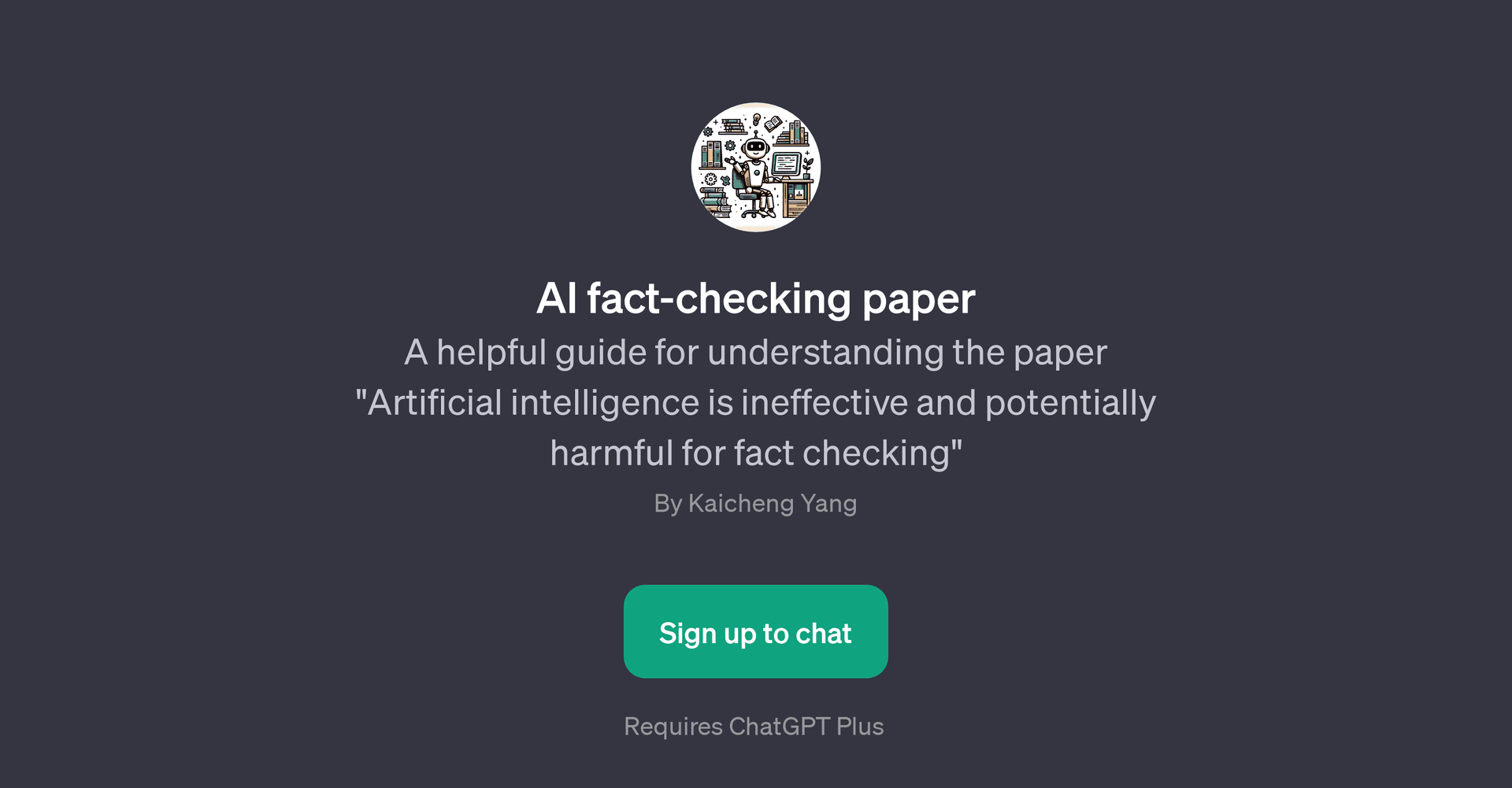 AI Fact-Checking Paper GPT