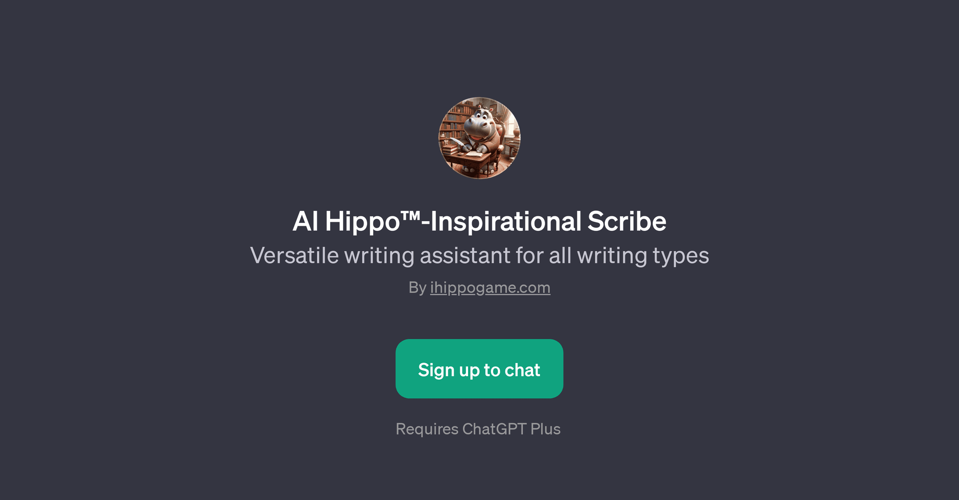 AI Hippo-Inspirational Scribe