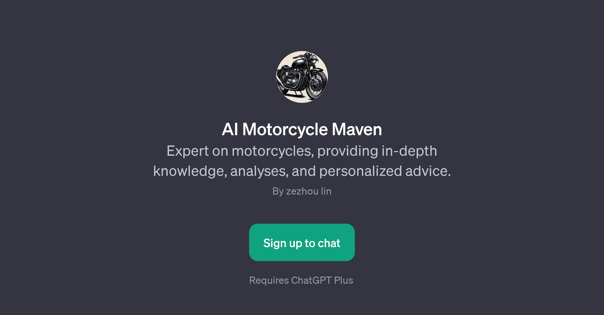AI Motorcycle Maven