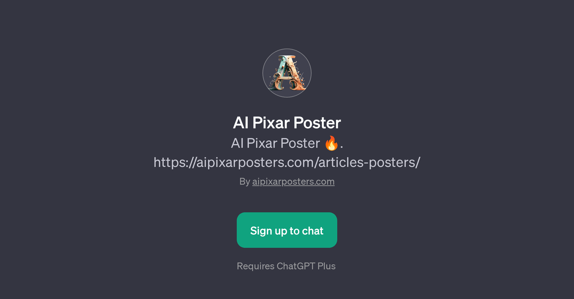 AI Pixar Poster