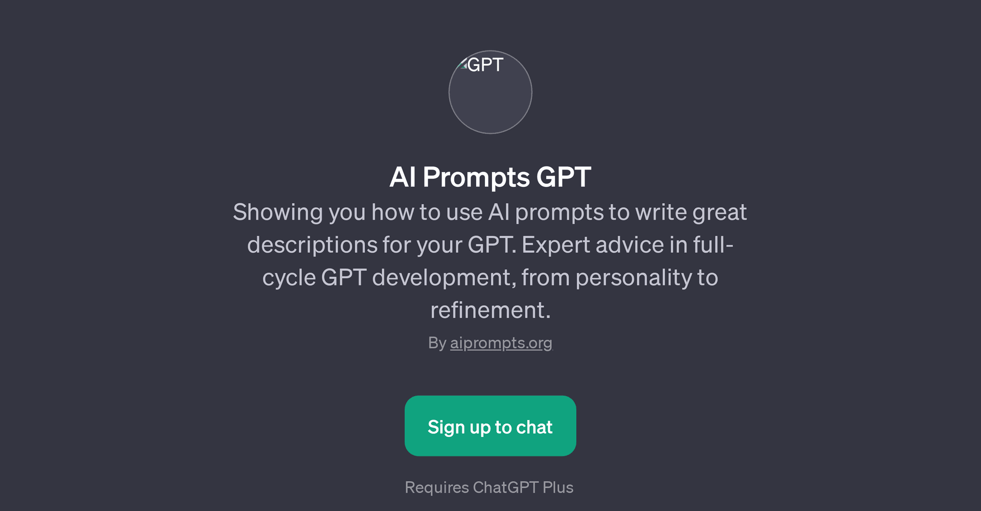 AI Prompts GPT
