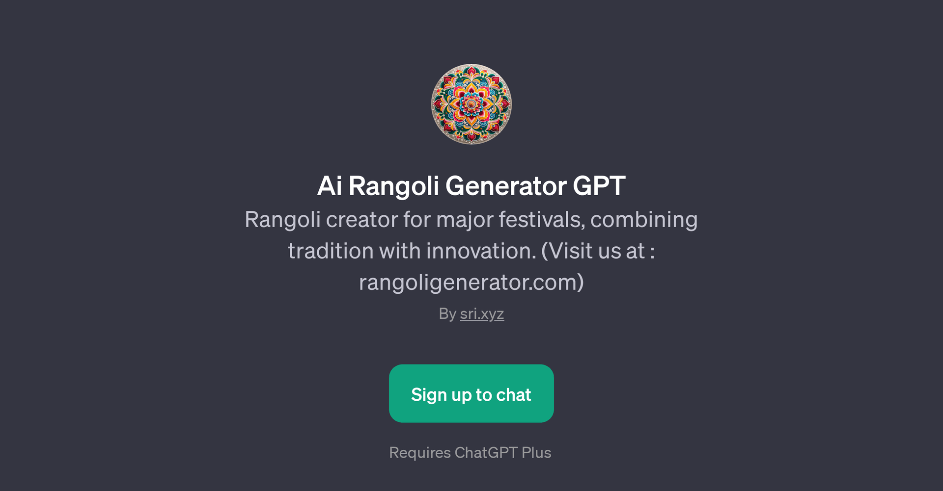 Ai Rangoli Generator GPT