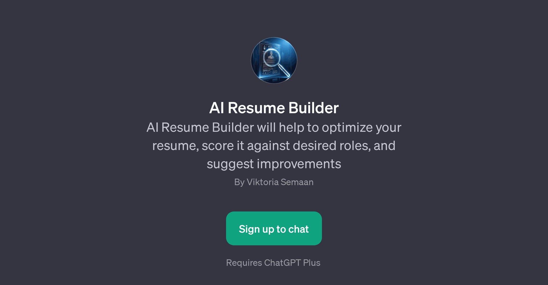 AI Resume Builder