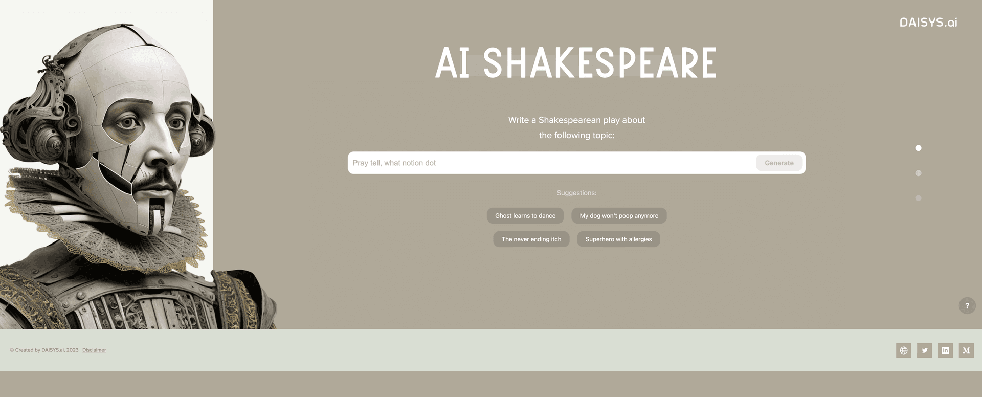 AI Shakespeare