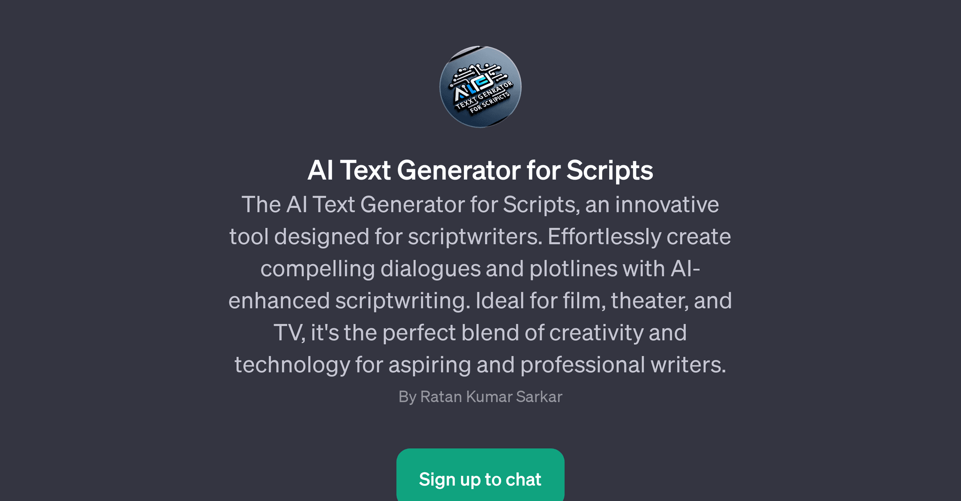 AI Text Generator for Scripts