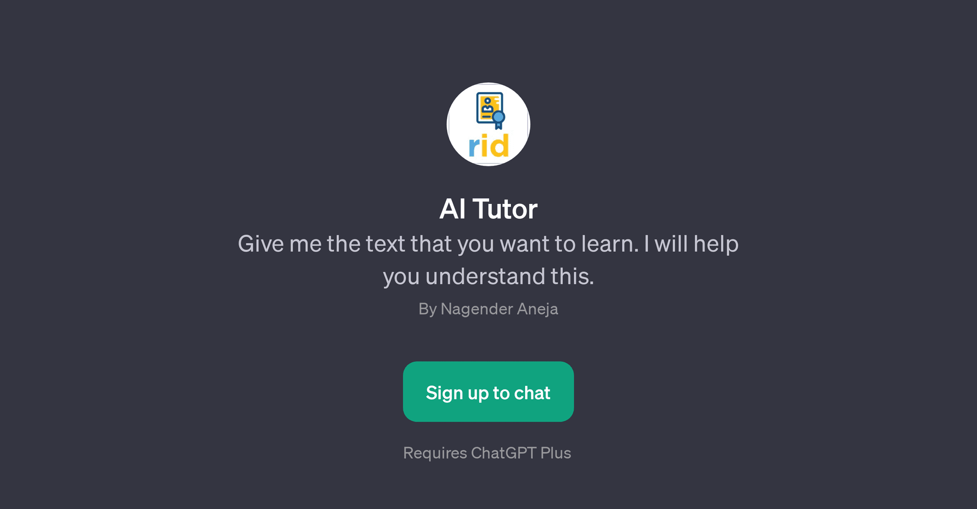 AI Tutor