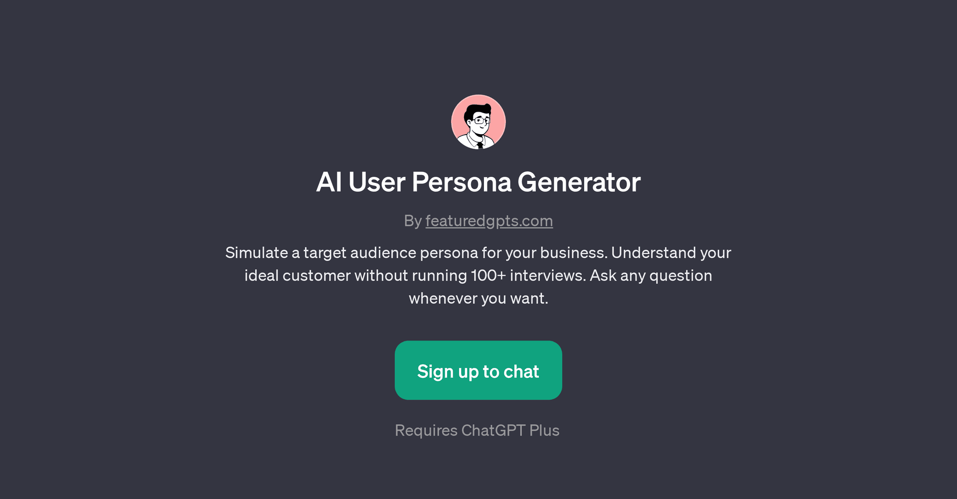 AI User Persona Generator