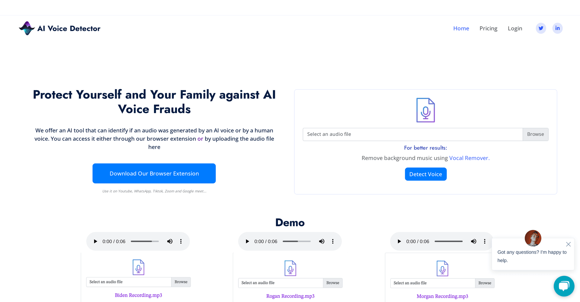 AI Voice Detector