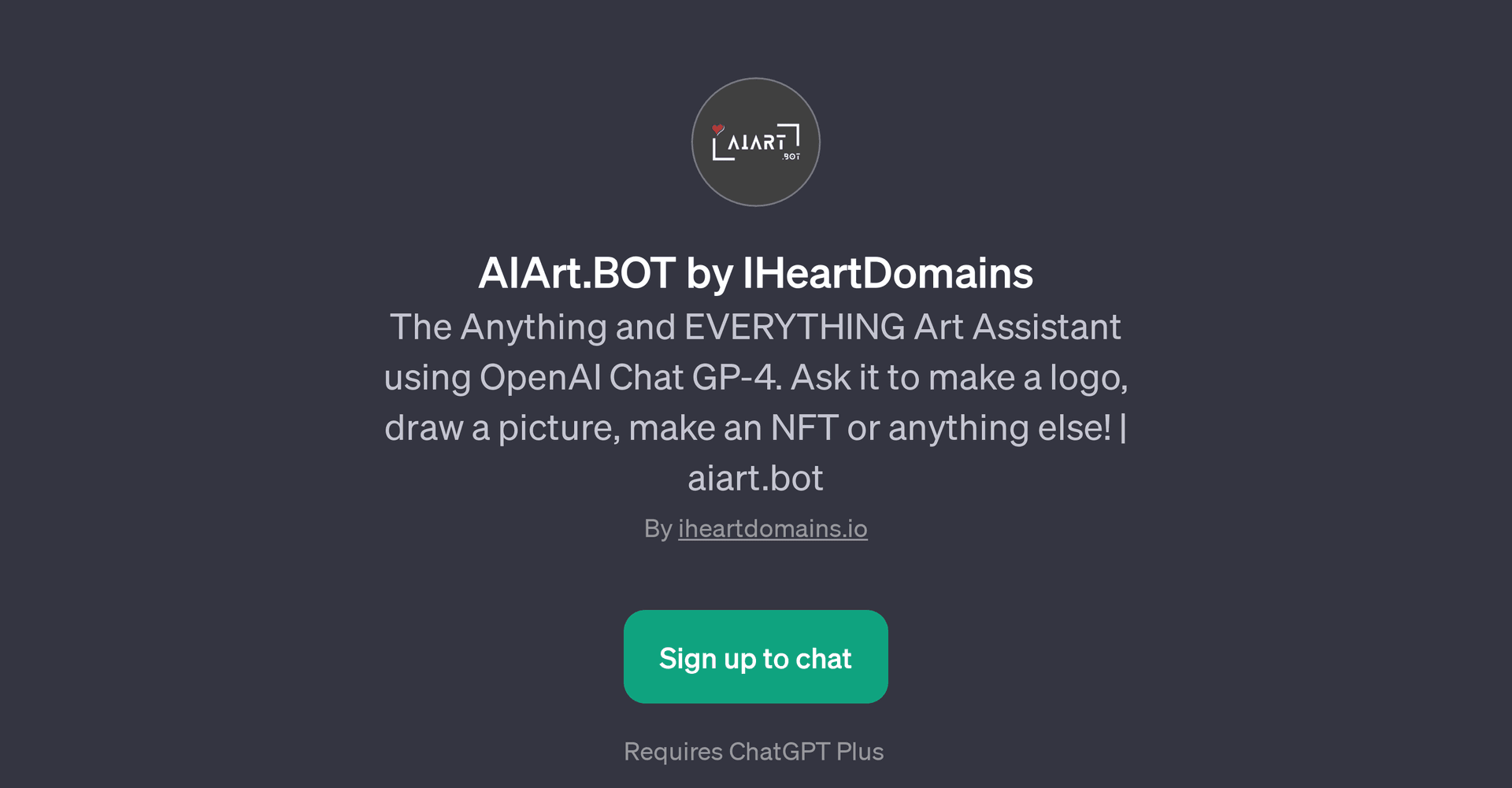 AIArt.BOT by IHeartDomains