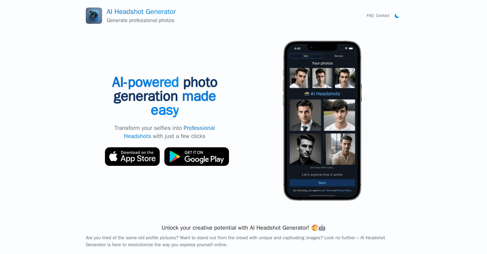 AIHeadshotGenerator