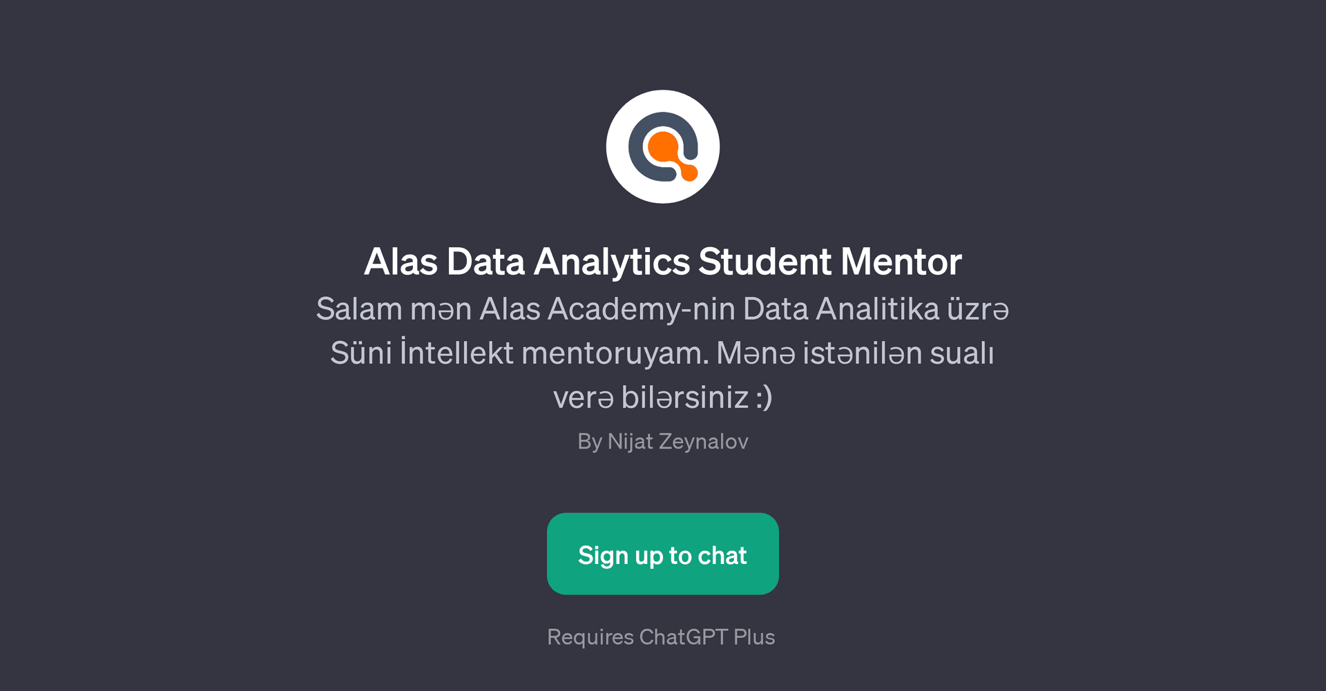 Alas Data Analytics Student Mentor