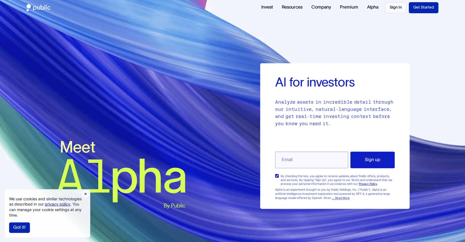 Alpha by Public