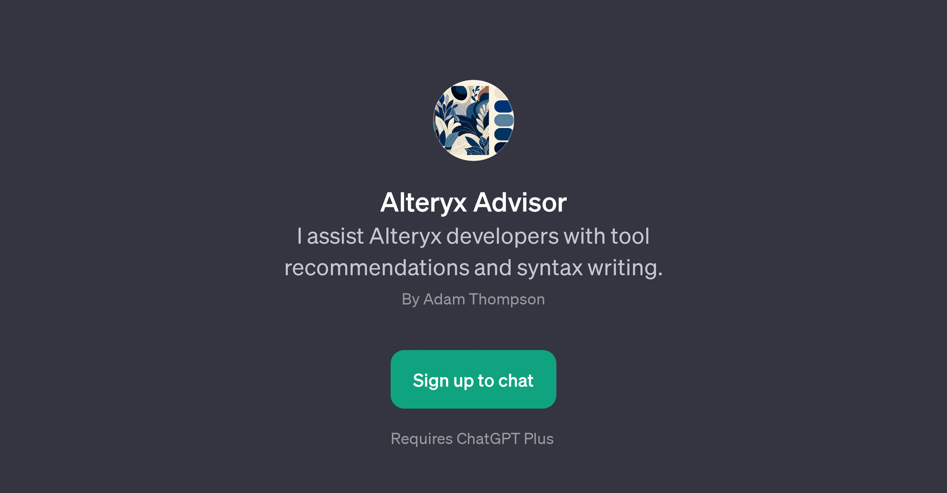 Alteryx Advisor