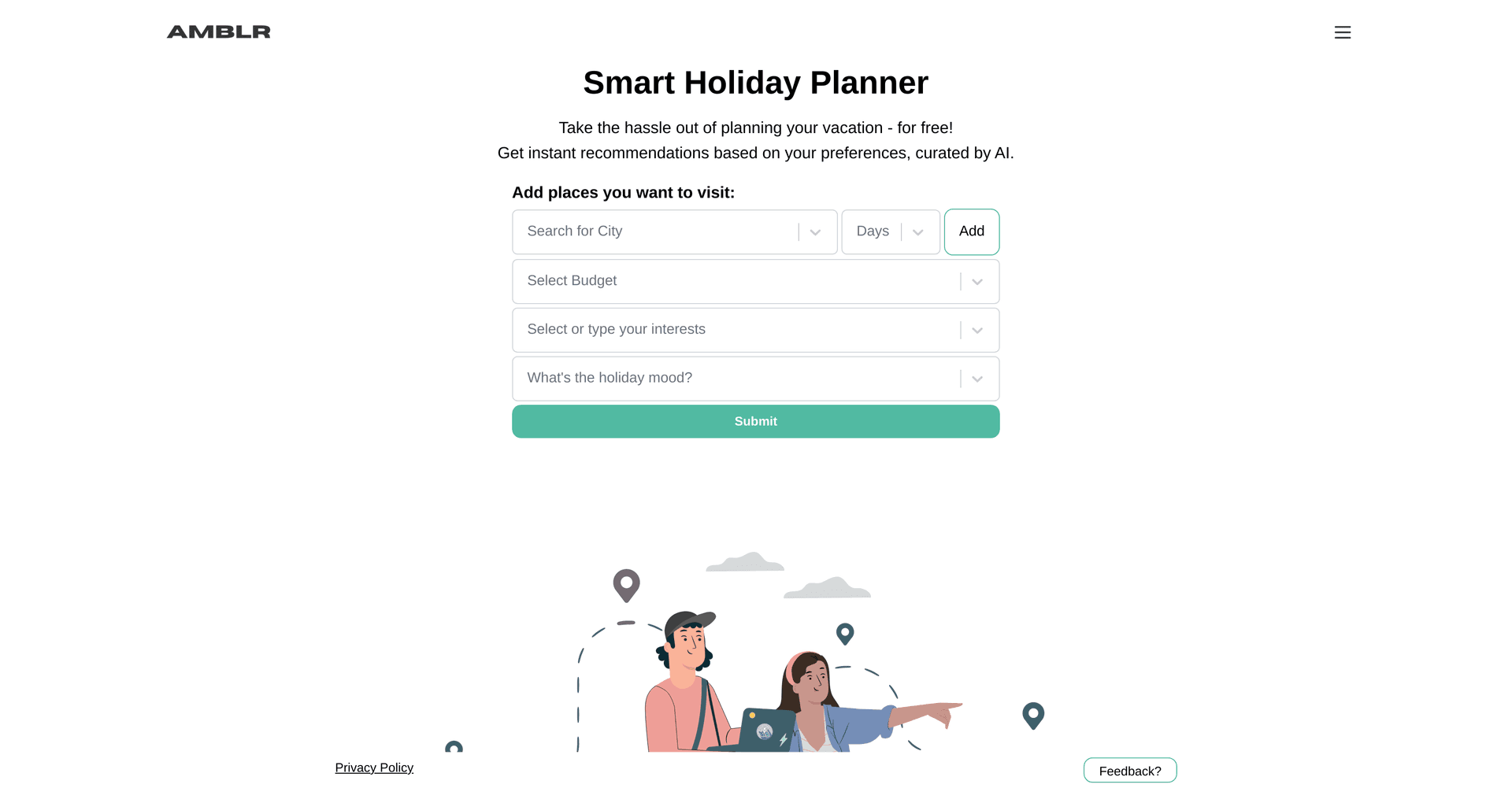 AMBLR - AI Travel Planner