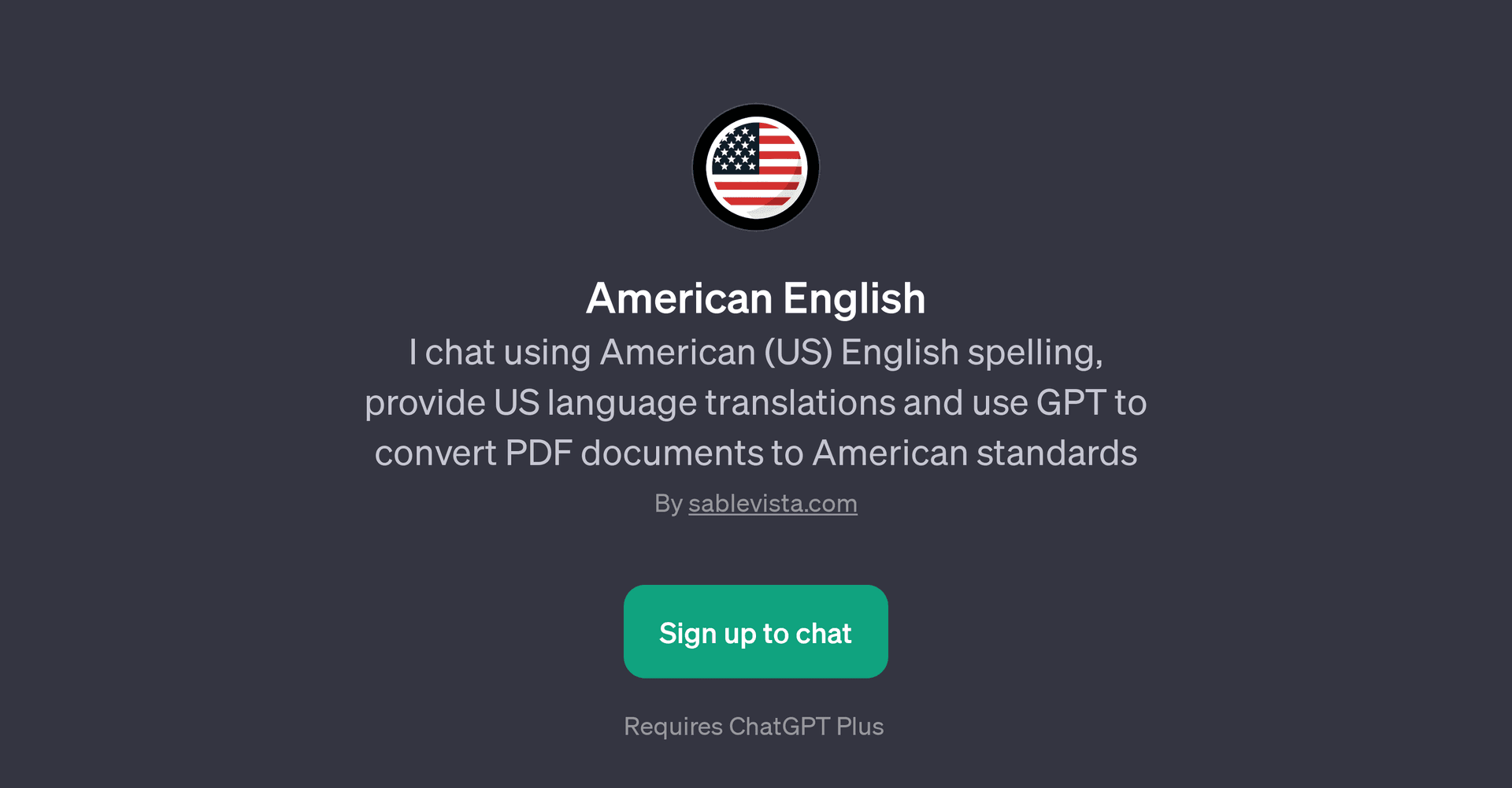 American English GPT