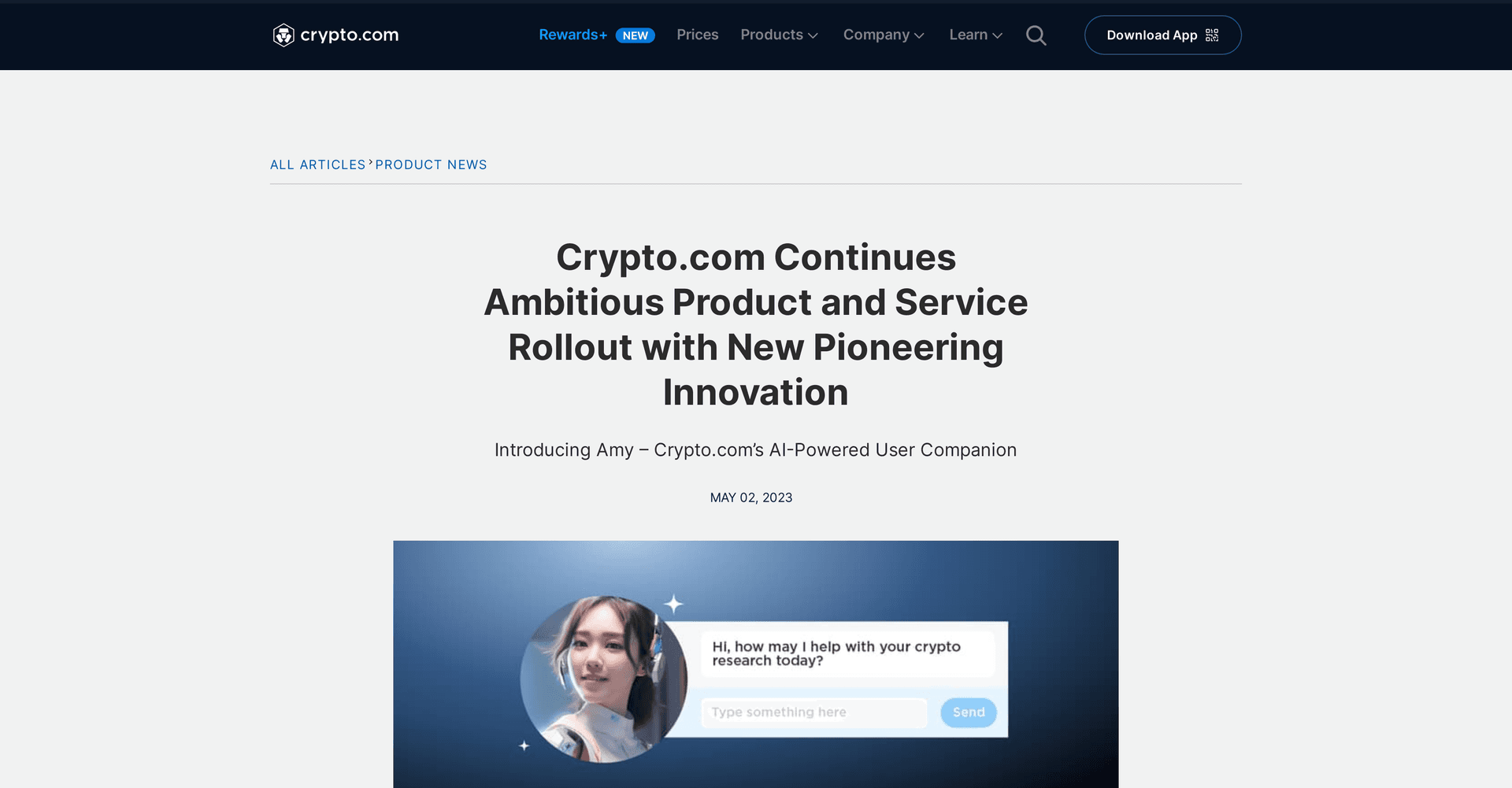 Amy by Crypto.com