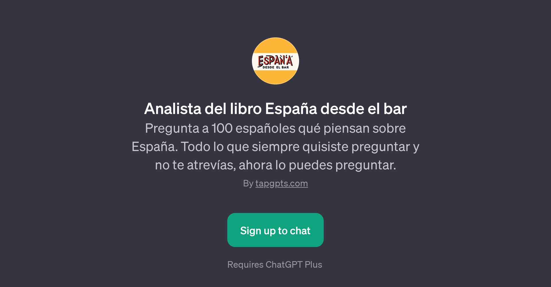 Analista del libro Espaa desde el bar