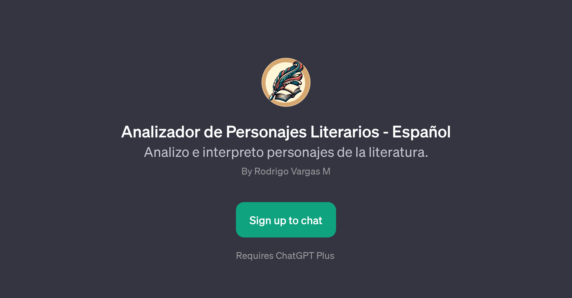 Analizador de Personajes Literarios - Espaol