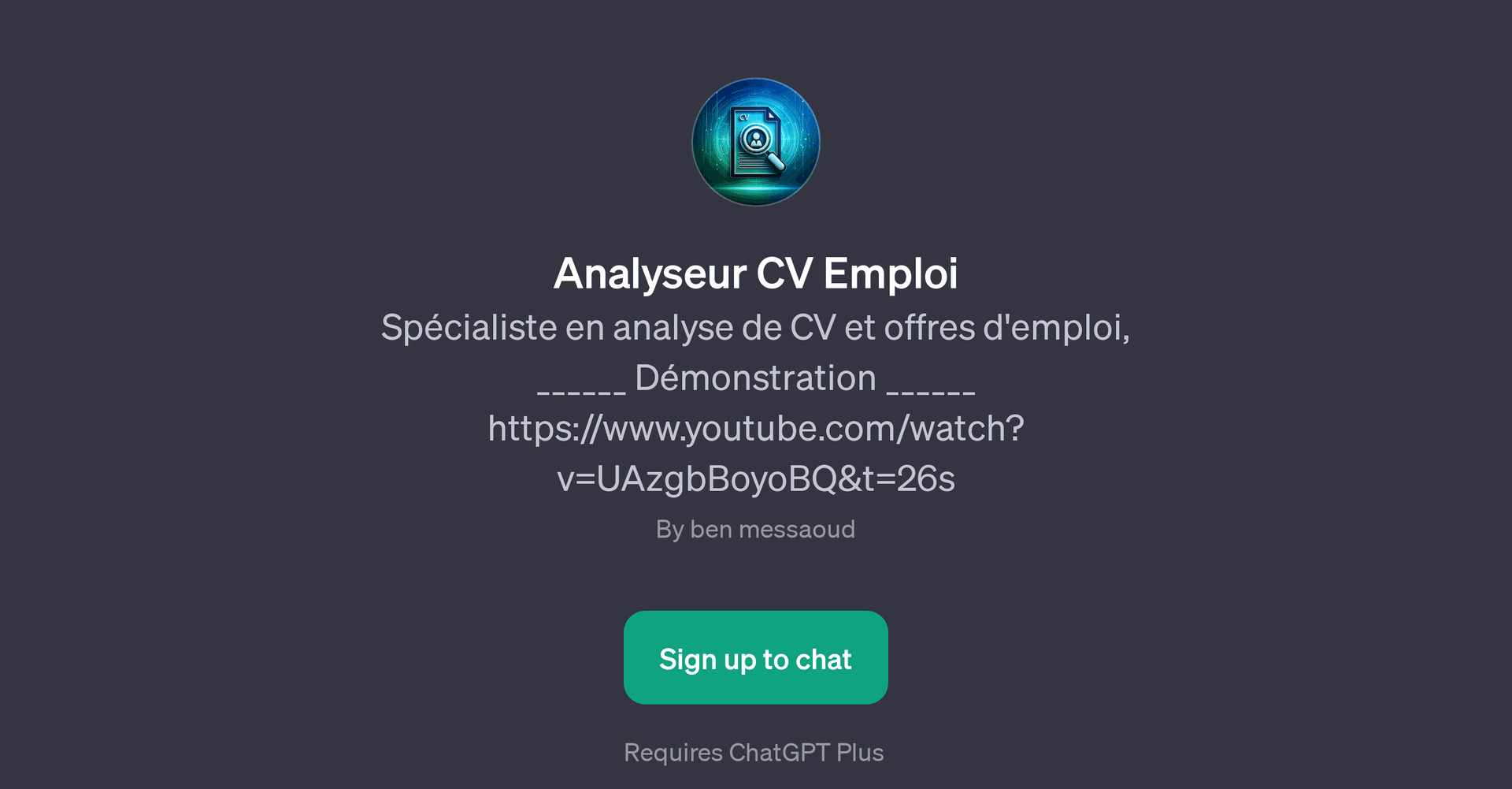Analyseur CV Emploi