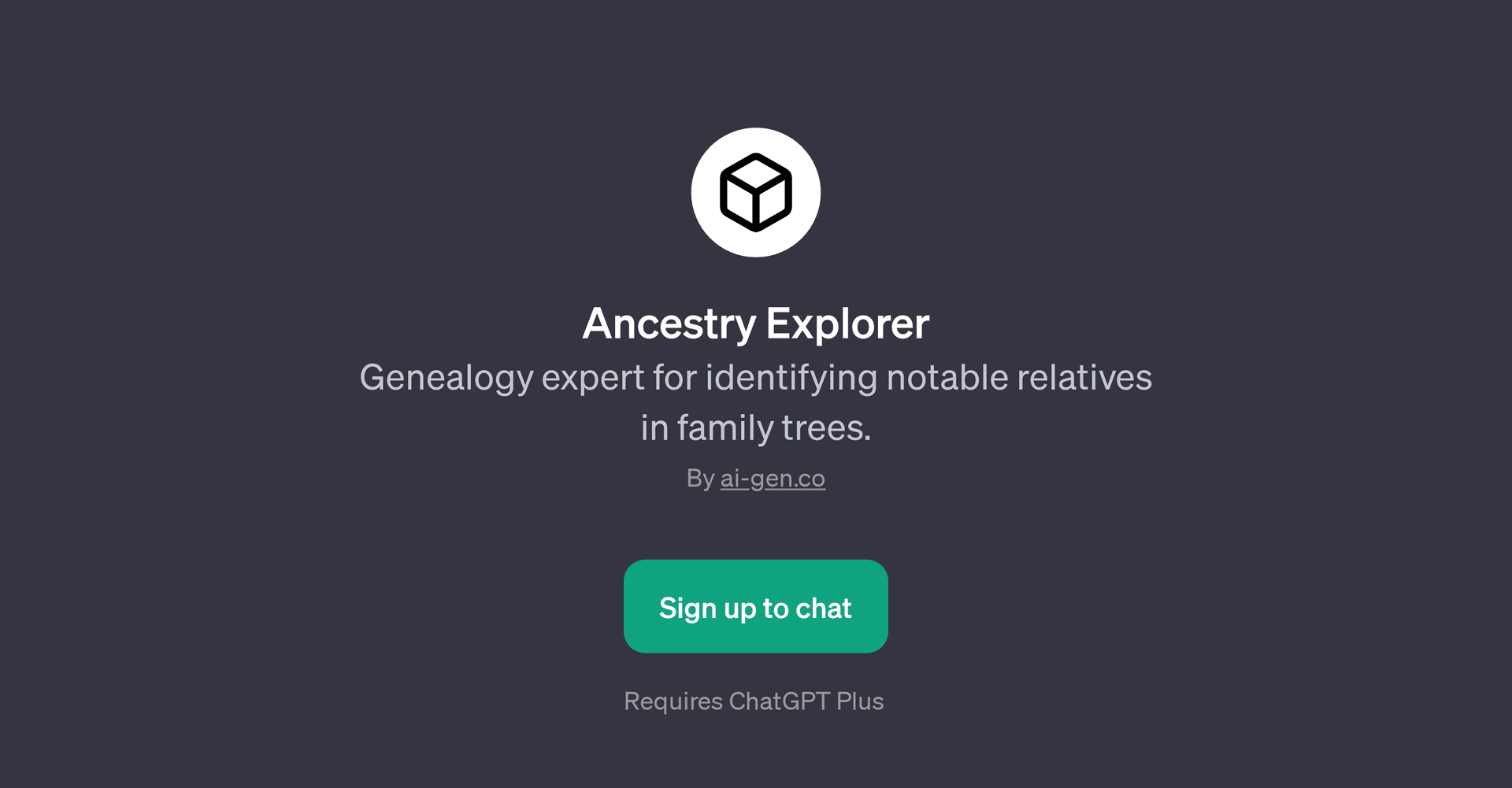 Ancestry Explorer
